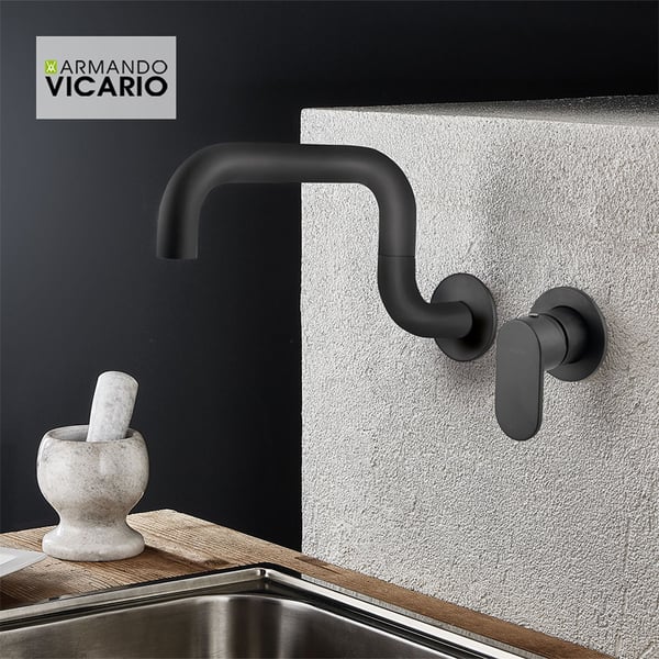 Μπαταρία νεροχύτη Laundry Black Matt